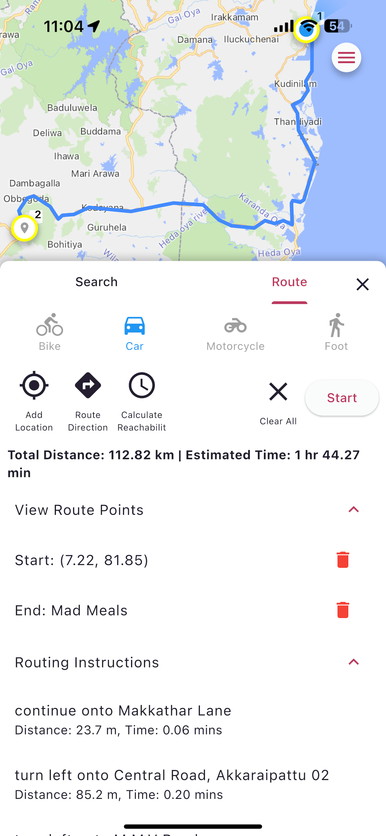 Offline Routing